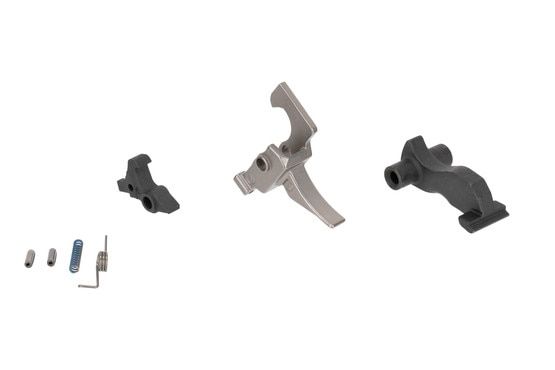 The ALG Defense AK Trigger Ultimate with Lightning Bow features a Nickel Plated finish and single stage design